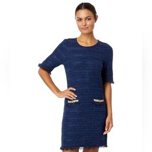 Lilly Pulitzer Navy Beckington Sweatet Dress, Size XL, NWT